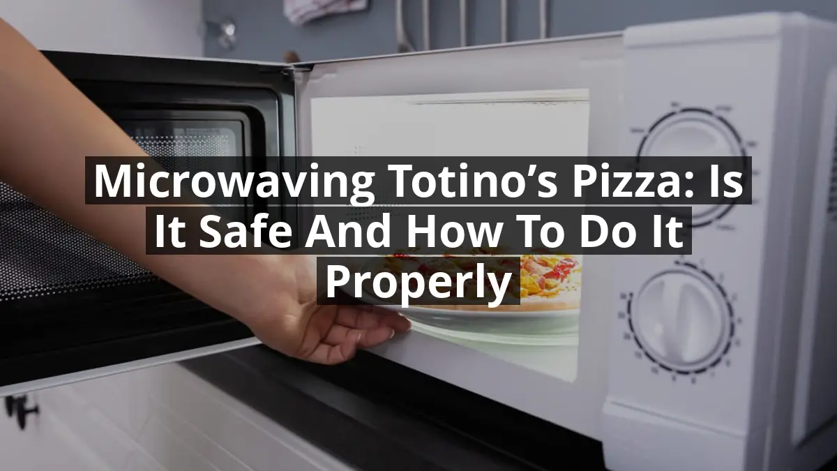 can you microwave totino's pizza